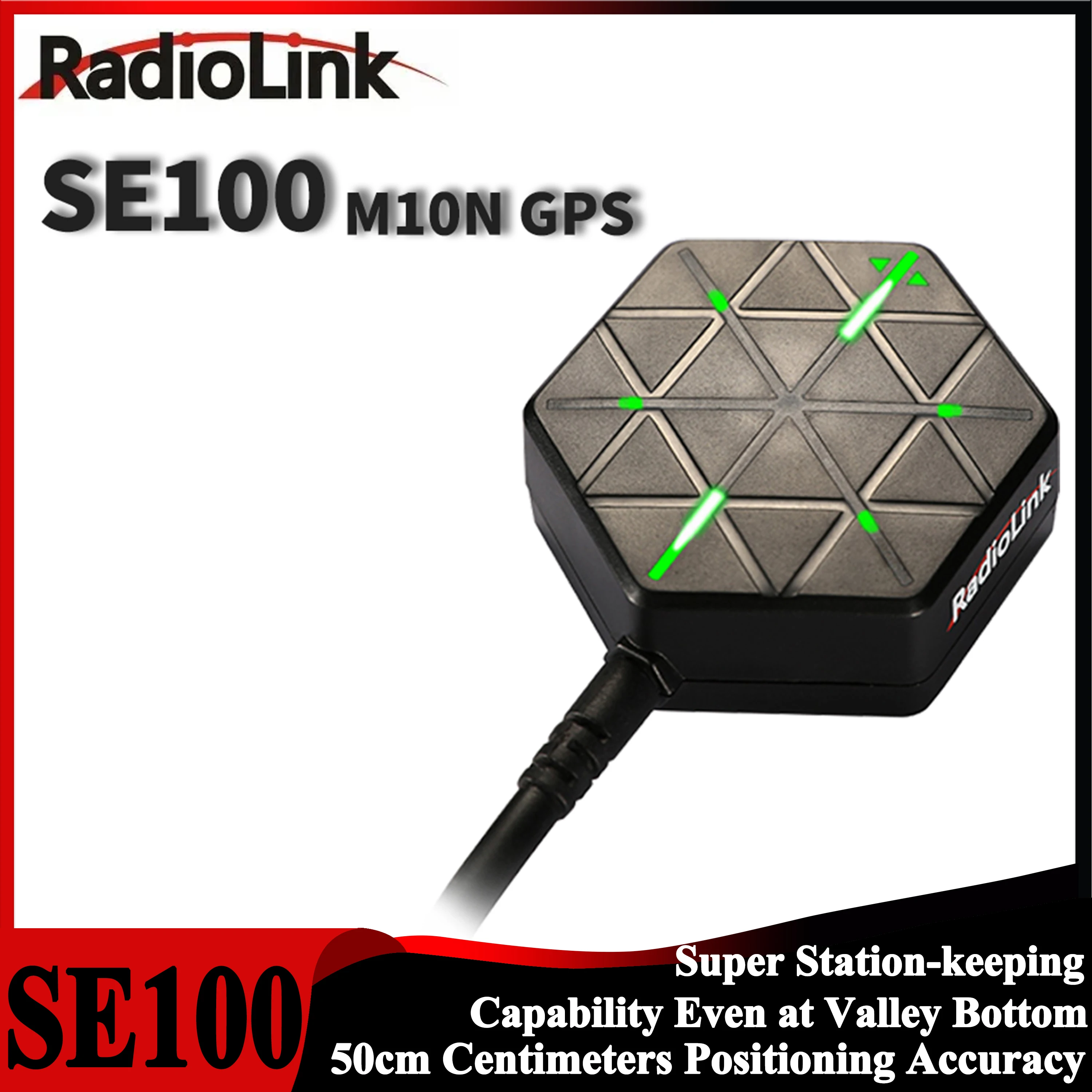 

Radiolink M10N GPS SE100 модуль 10050, высокая точность, работа ГЛОНАСС BeiDou для APM PX4 Pixhawk 2.4.8, контроллер полета