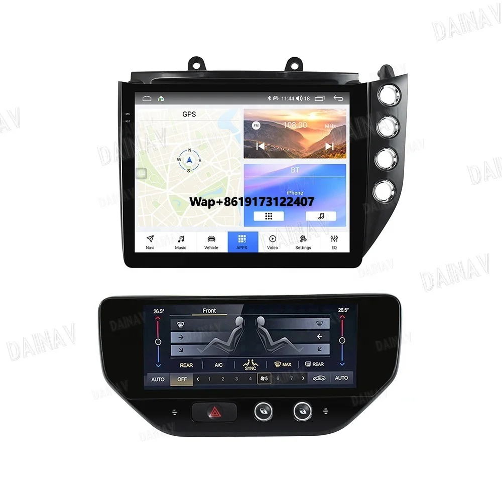 

10 Inch Car Radio for GranTurismo GT GC 2007-2017 Android 12 Carplay GPS Multimedia Player AC Panel Silvery BLACK