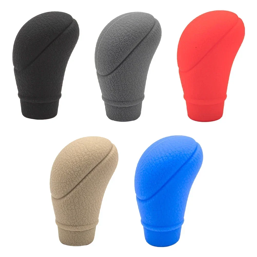 Non-Slip Silicone AT Gear Shift Knob Cover Universal Car Manual Gear Shift Protective Covers Sleeve Auto Accessories Interior