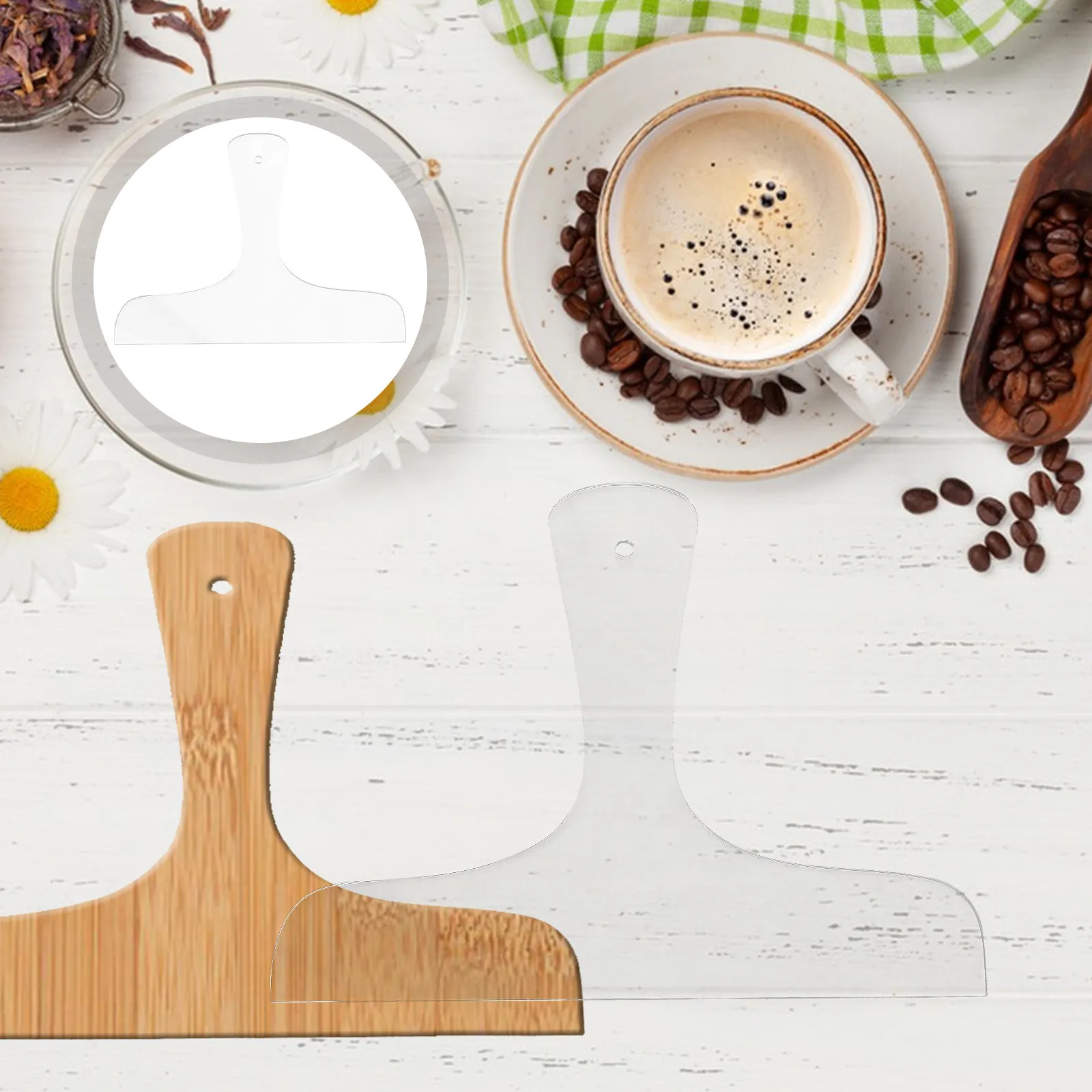 Transparent Acrylic Cutting Board Handle Template Reusable Kitchen Tool Precise Charcuterie Board Stencil Woodworking Guide