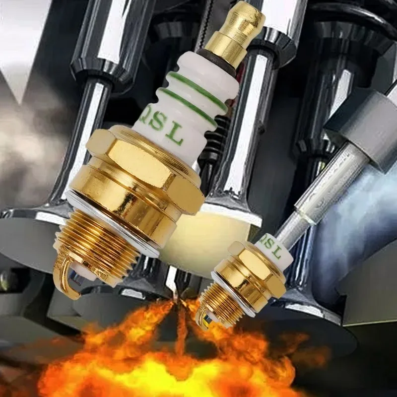 شرارة التوصيل BM6A L7T ل 2-السكتة الدماغية محرك بالمنشار جزازة العشب آلة تقطيع الفراشي أدوات الحدائق محرك صغير شرارة التوصيل استبدال جزء #4