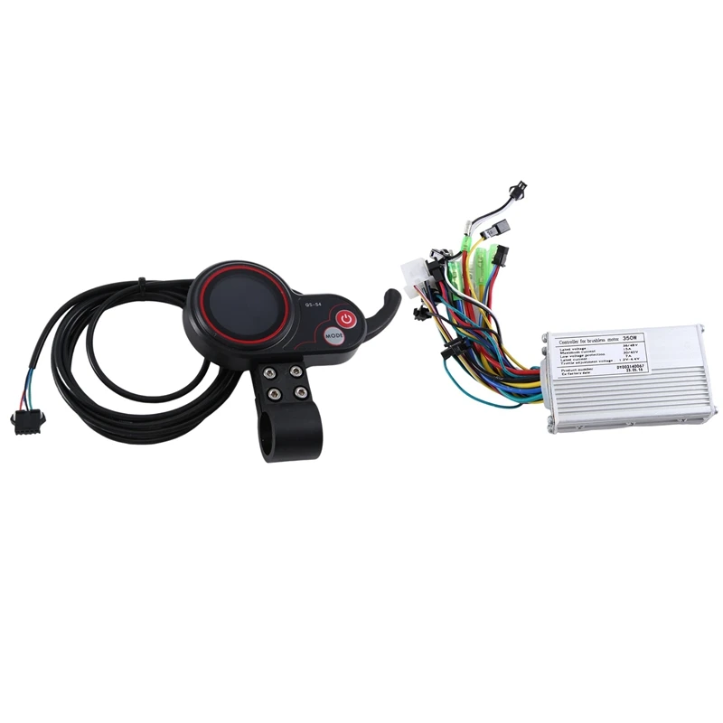 QS-S4 LCD Display+36V 48V 350W BLDC Electric Scooter Brushless Controller Kit For Electric Scooter Parts