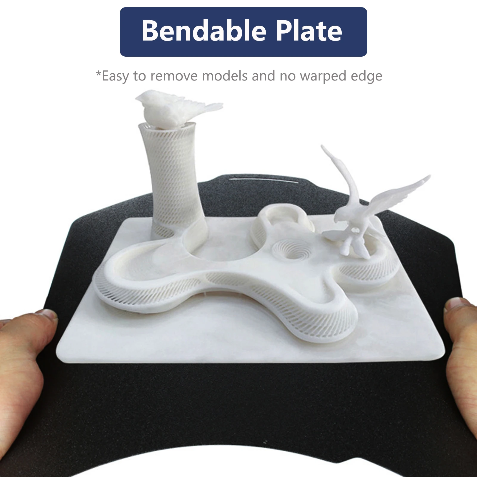 H2D-Bauplatte PEI Glatt PEO PET PEY Doppelseitige Feder-Bauplatte Stahlblech für Bambu Lab H2D mit QR-Code – Detail 5