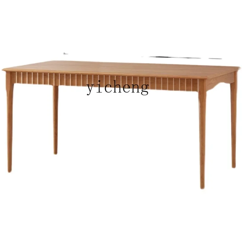dining table and chair combination solid wood Japanese cherry wood furniture table log dining table