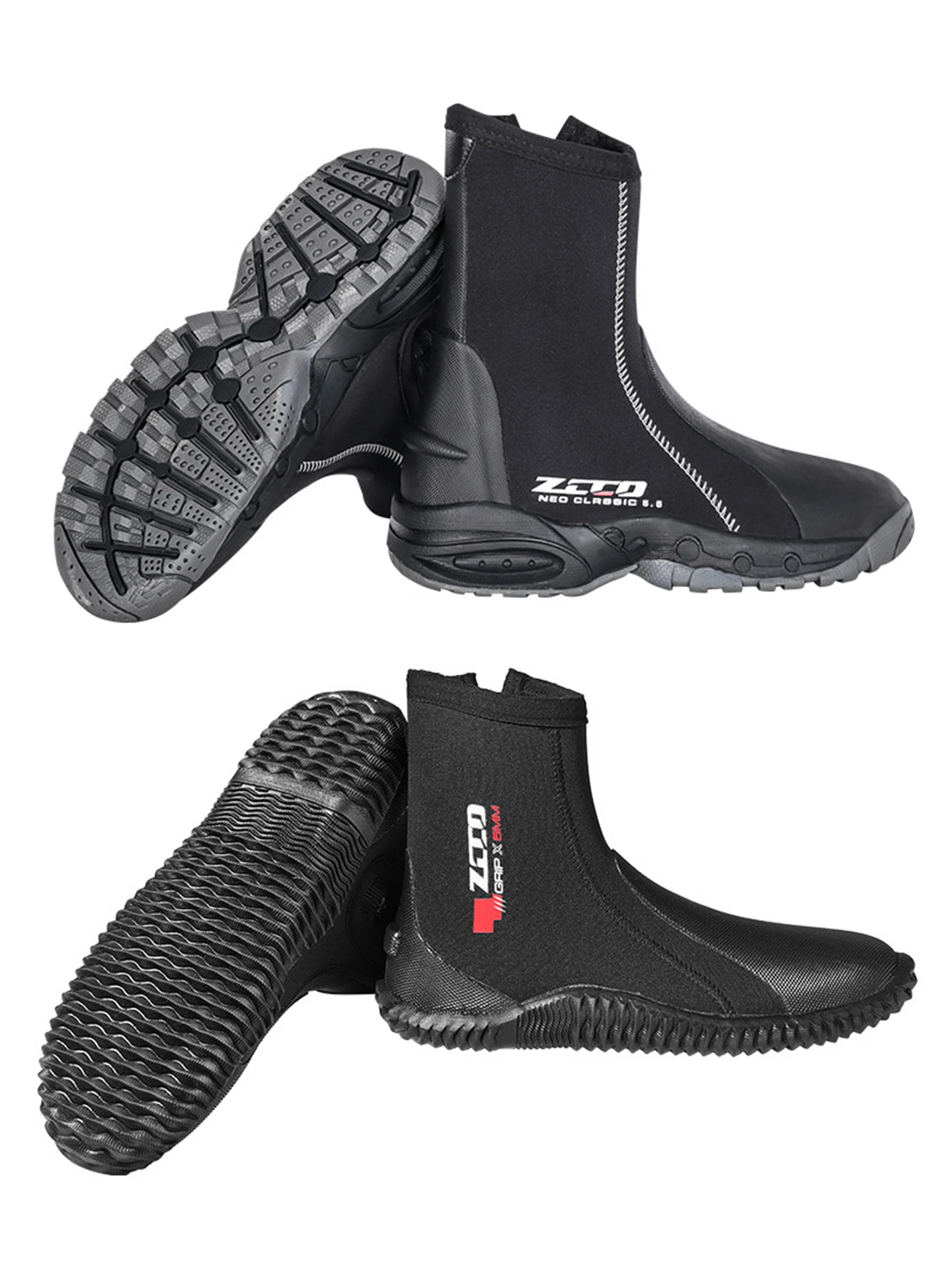 Men's and Women's 5mm Anti-Slip Diving Shoes for Beach Surfing and Wading Coral-Safe Snorkelling Footwear Water Sports Equipment