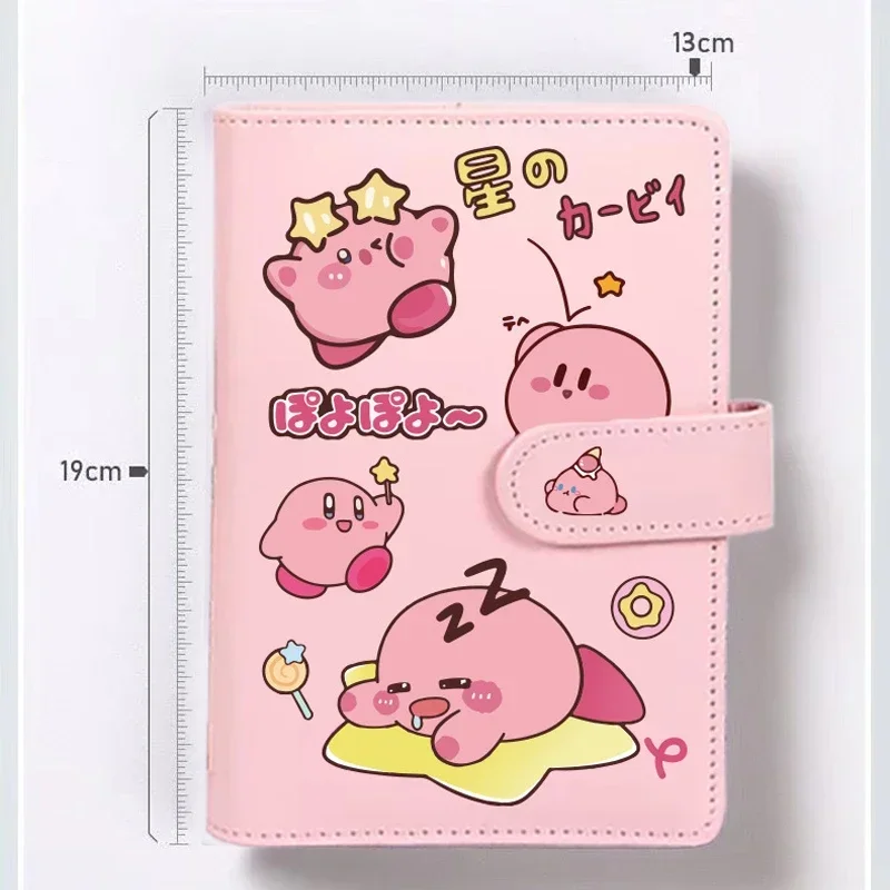 Carnet de notes Kirby Kawaii pour filles et femmes, cadeau d'acquisition, petit journal, journal intime, bloc-notes, cuir chevelu adt, recharge, page de reliure à spirale