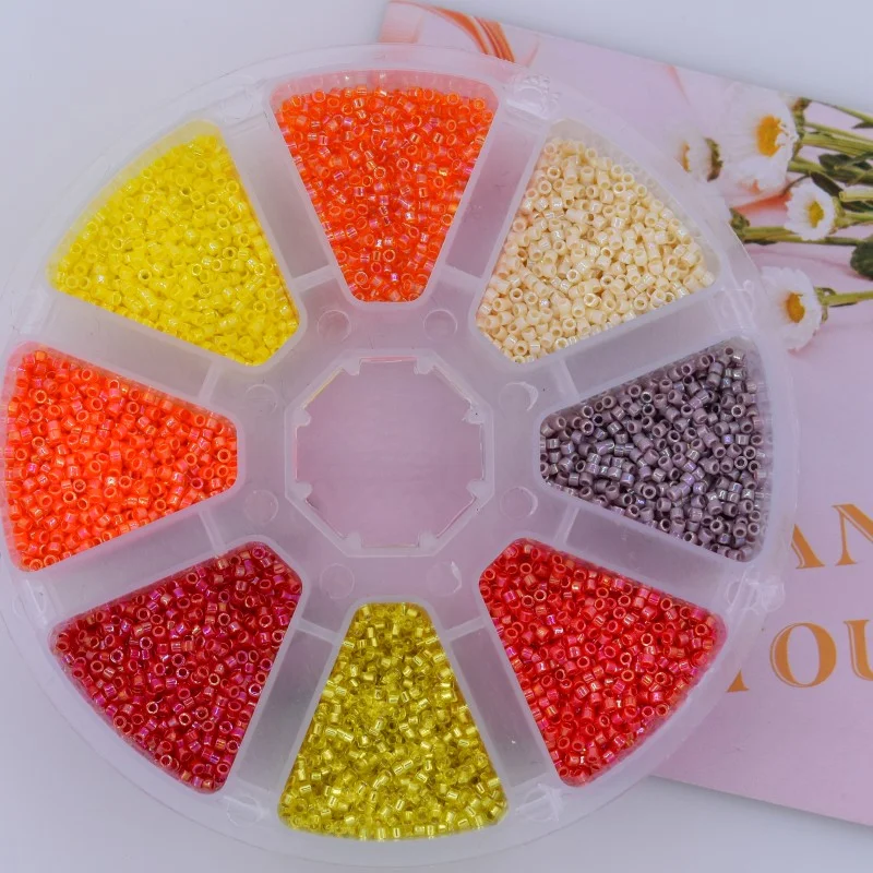 

50g bulk 11/0 Japanese Miyuki transparent glass seed beads suitable for all kinds of handmade embroidery