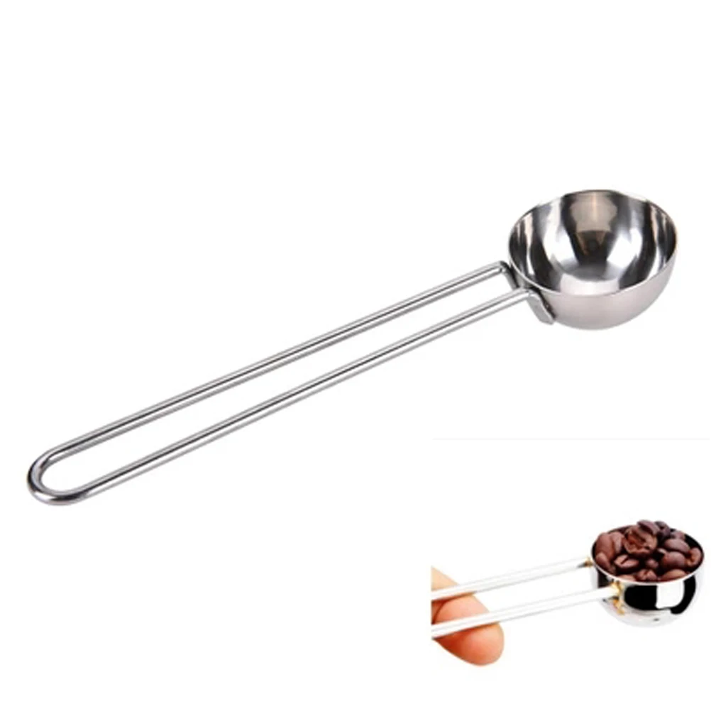 

Coffee Scoop 10g Measuring Tool Stainless Steel Powder Bean Scale Easy Clean Long Handle Kitchen Utensil Precision Weighing
