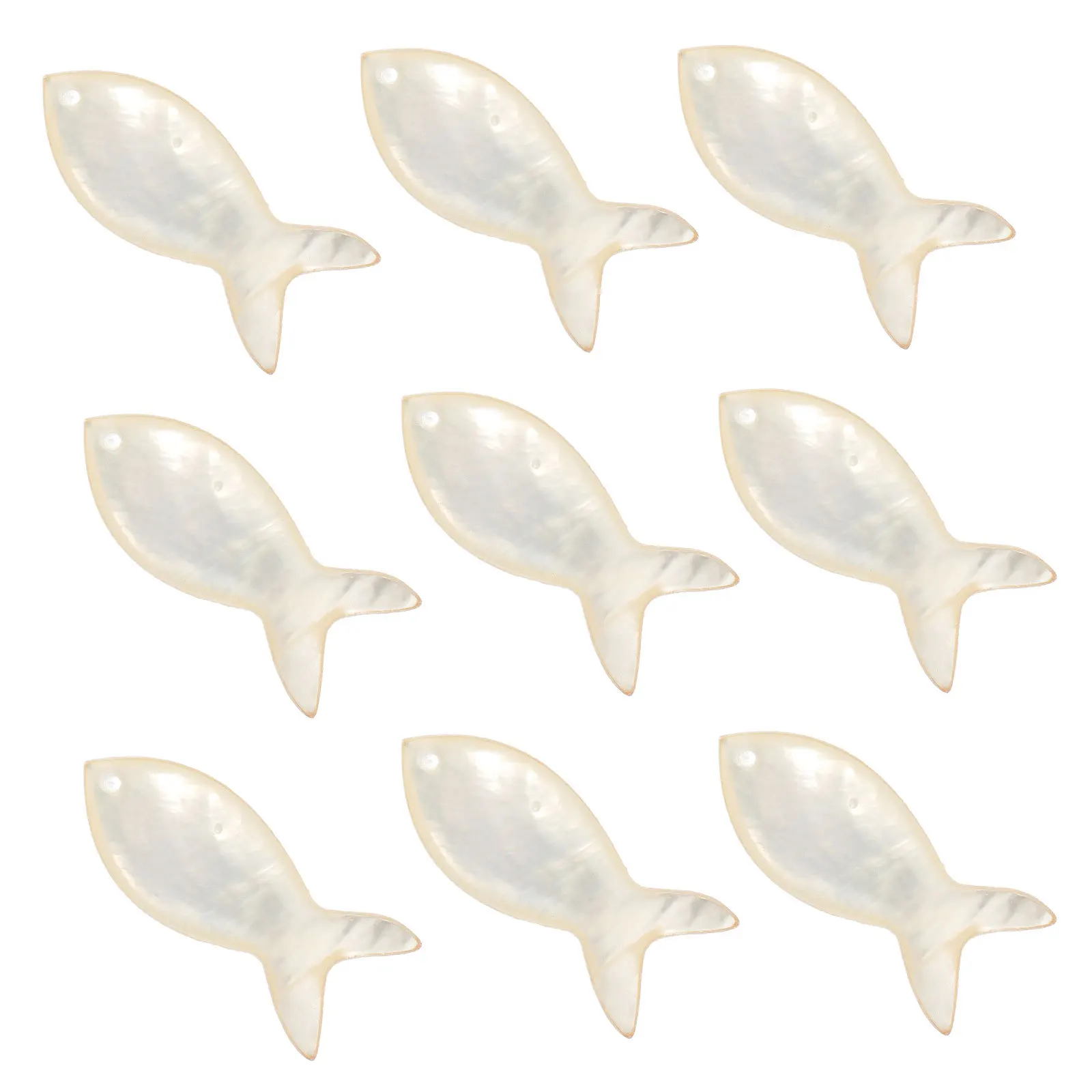

10Pcs Fish Shape Pendant Shell Material DIY Jewelry Making Necklace Pendant Bracelet Earring Creative Charms DIY Jewelry Making