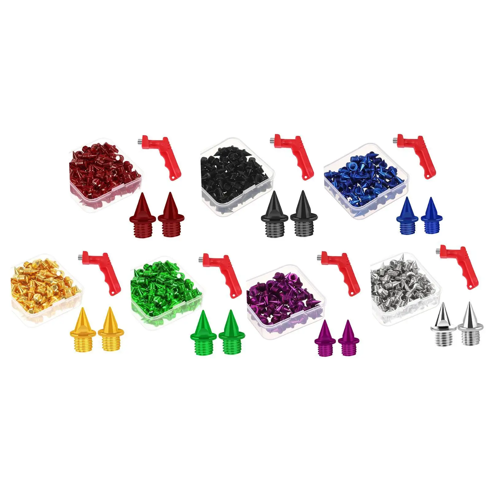 60 Pieces Track Shoe Spikes 5mm Convenient Replacement Spikes for Track Shoes for Outdoor Short Running Sprint Player Men Women