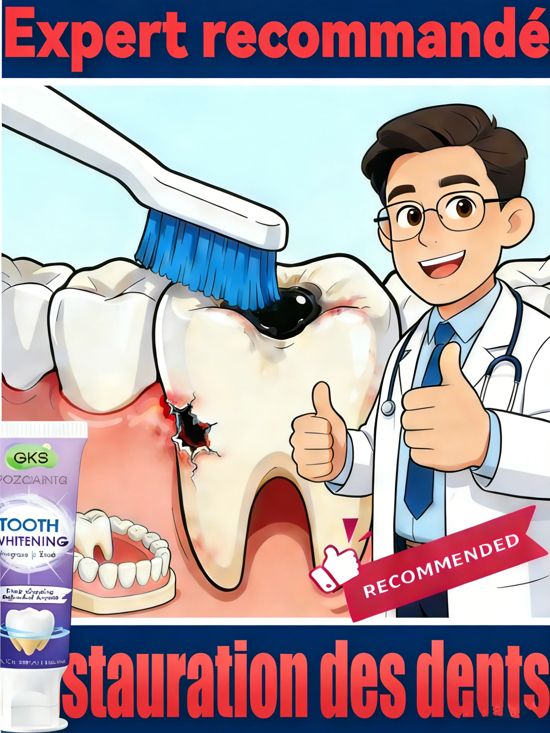 

Deep cleaning, say goodbye to tooth stains.