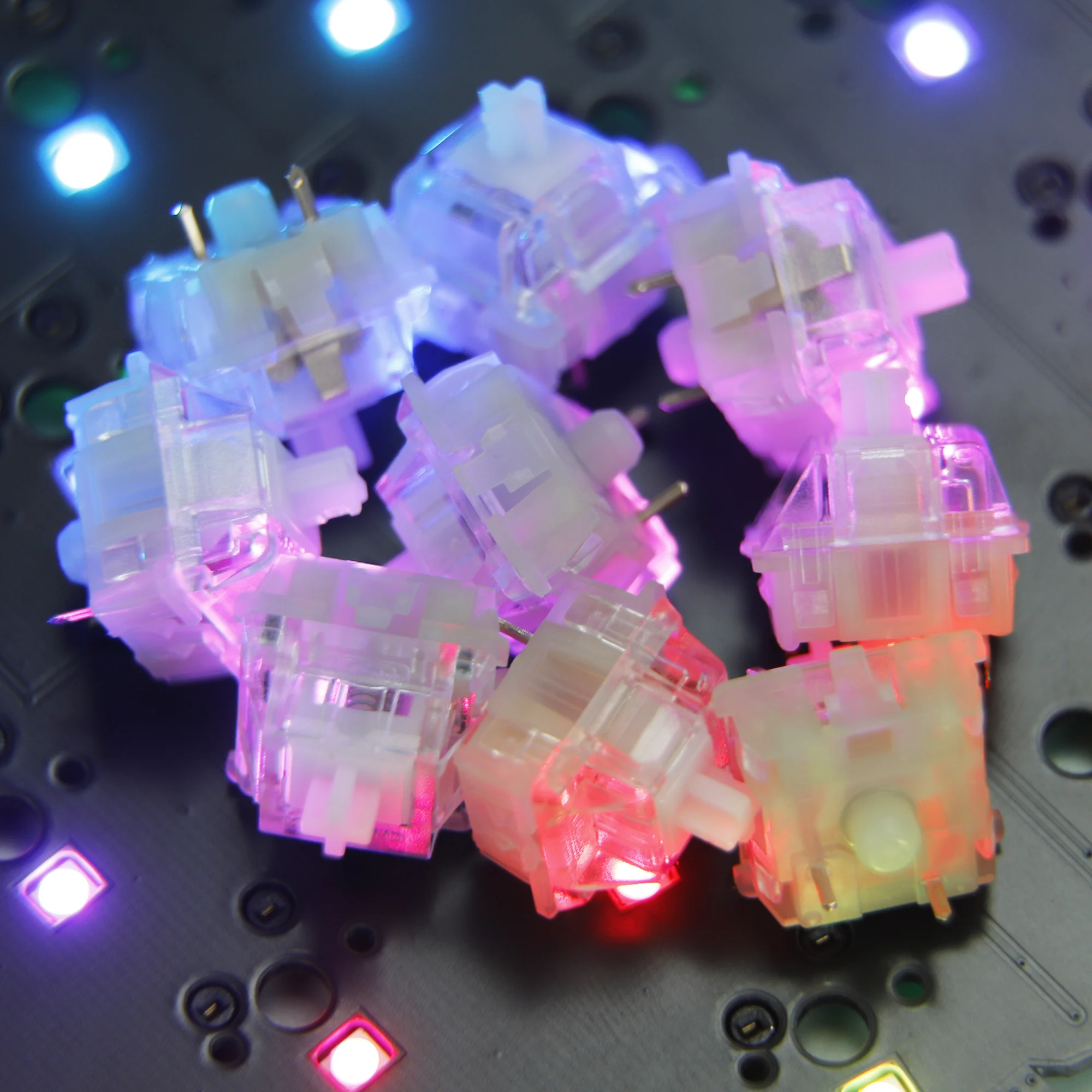 Imagem -06 - Cherry mx Rgb Smd Pin Clear Tactile Switches Interruptor de Teclado Mecânico Aberto de Fábrica