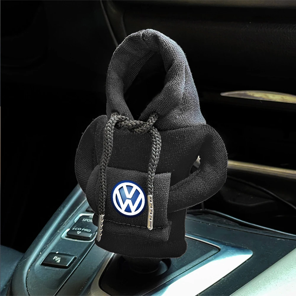 Hoodie Car Gear Shift Knob Cover Handle Gear Lever Cover Sweatshirt for Volkswagen VW Golf 6 7 Jetta Polo GTI MK7 Passat Touran