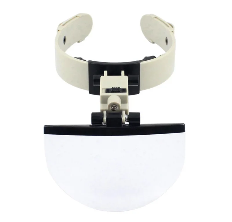 LED Head-mounted Reading Embroidery Maintenance Helmet Magnifying Glass Optical Lens 4pcs Lens 2X 3.8X 4.5X 5.5X