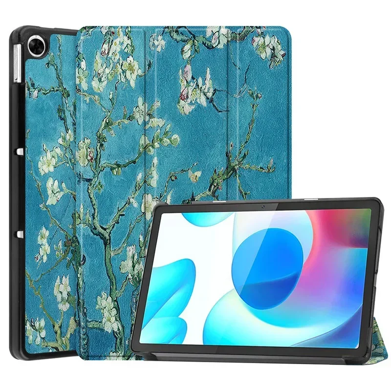 

Тонкий чехол для планшета для Realme Pad 10,4 дюйма, складная подставка, окрашенный Магнитный чехол из искусственной кожи для Realme RMP2102 RMP2103