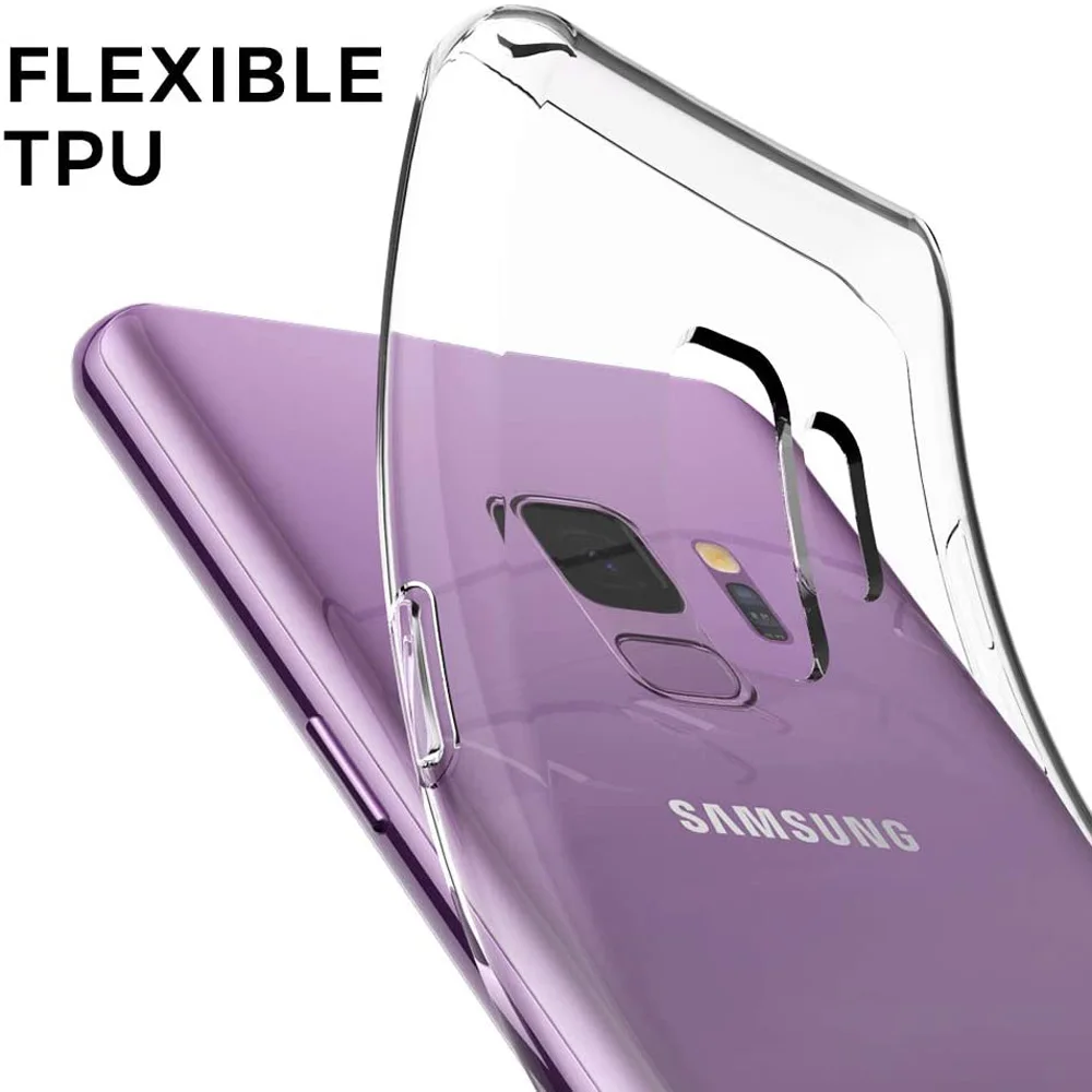 Klare Hülle für Samsung Galaxy S9 Plus S10 S20 S21 S22 Note 8 9 10 20 Plus Bumper Case Transparente Telefon-Rückseite – Detail 3