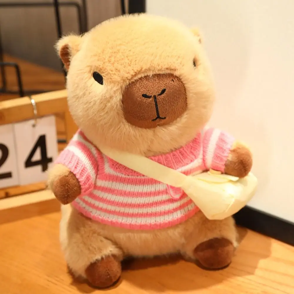 เสื้อผ้าอุปกรณ์จําลอง Capybara Plush ของเล่นสัตว์ Capybara ตุ๊กตาผ้า Capybara ตุ๊กตา Plush ตุ๊กตา Super น่ารัก