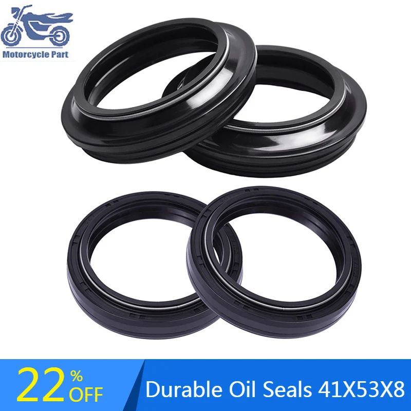 

41x53x8 41 53 Motorcycle Front Fork Damper Shock Dust Absorber Oil Seal For Yamaha FZR1000 YZF-R1 XVS1100 FJ1100 FJ1200 XV1700