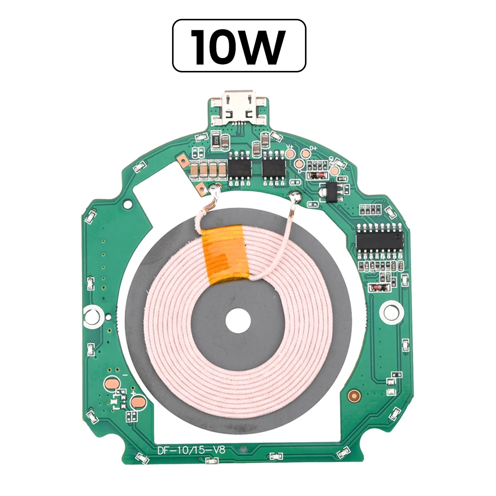 10W 15W wysokiej mocy szybki moduł ładowarka nadajnik ładowanie bezprzewodowe QI PCBA do szybkiego ładowania obwodu drukowanego 5V 9V 12V