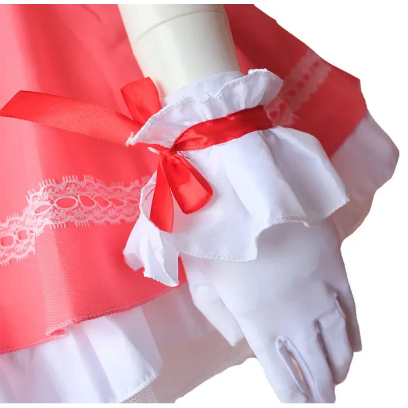 WAQ31 Anime Card Captor Cosplay Kinomoto Sakura Costume Donna Rosa Lolita Cameriera Vestito di Carnevale di Halloween Festa O 2025 Nuovo