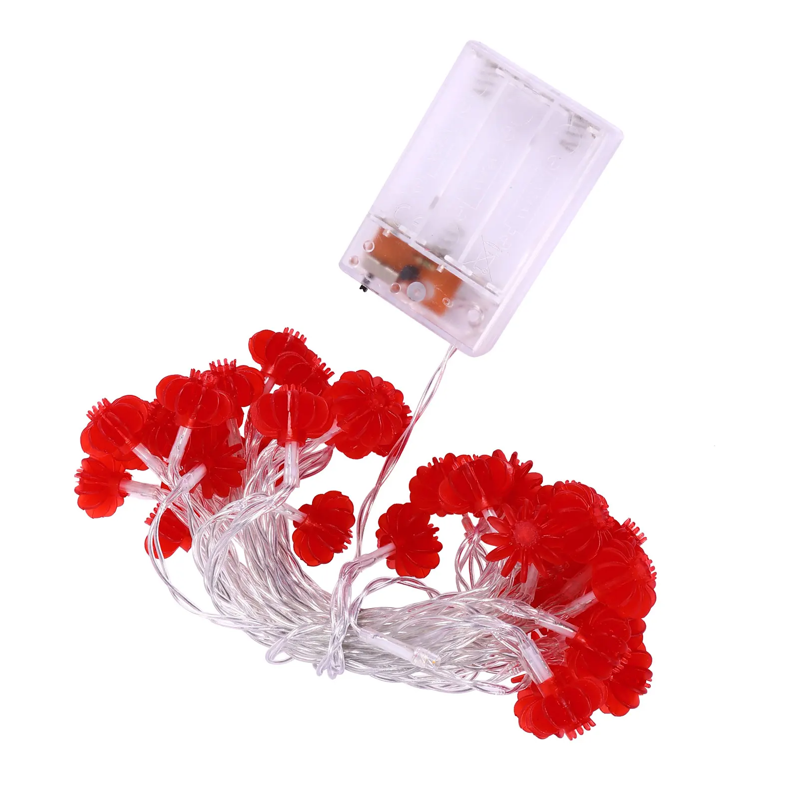 

Red Plastic Lantern LED String Lights Warm Atmosphere Decorative Hanging Suitable for Indoor Outdoor Party New Year Celebrations