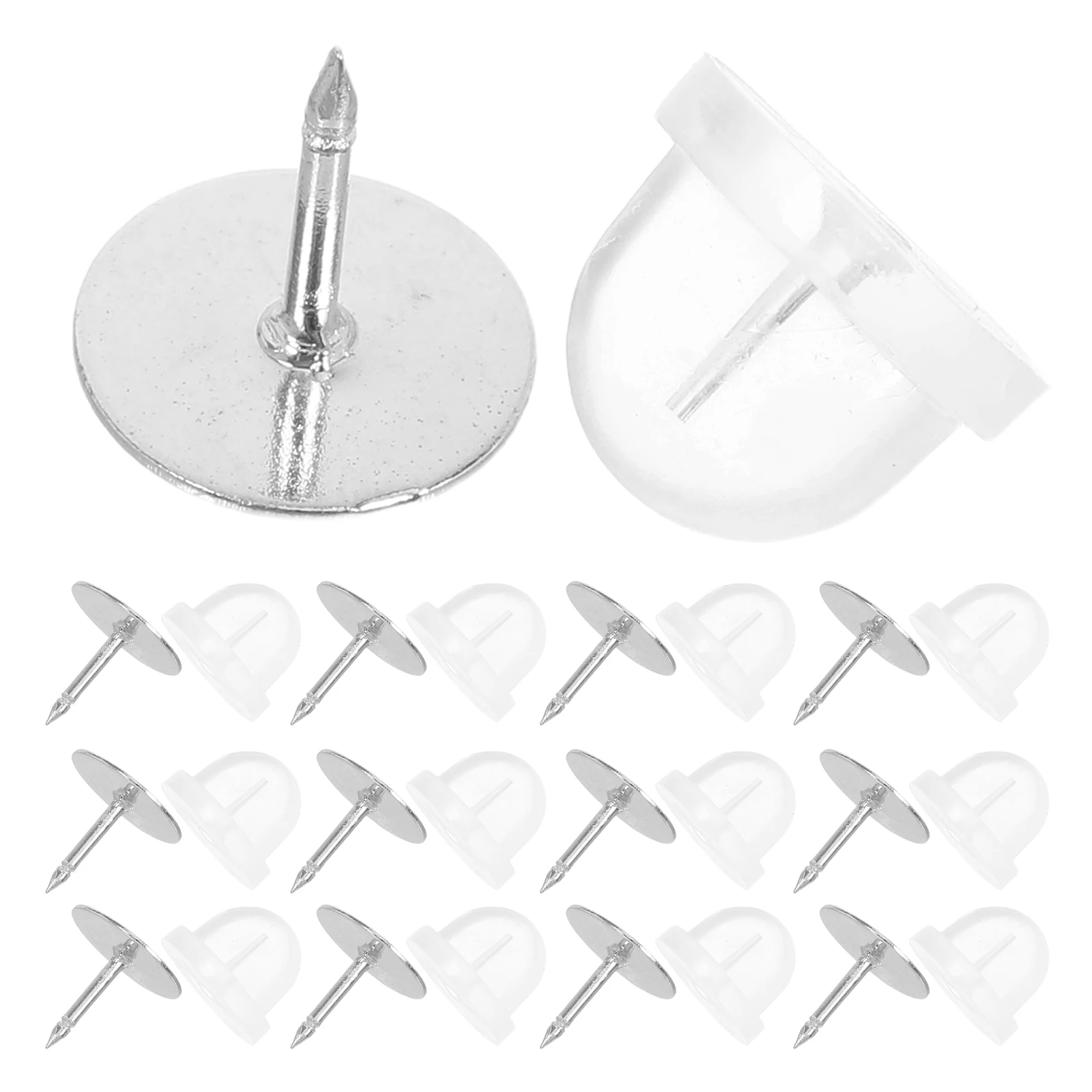 

100Sets Rubber Pin Backs Locking Clutch Keepers for Enamel Pins Lapel Badge Craft Making Pin Backs Brooch Clutch