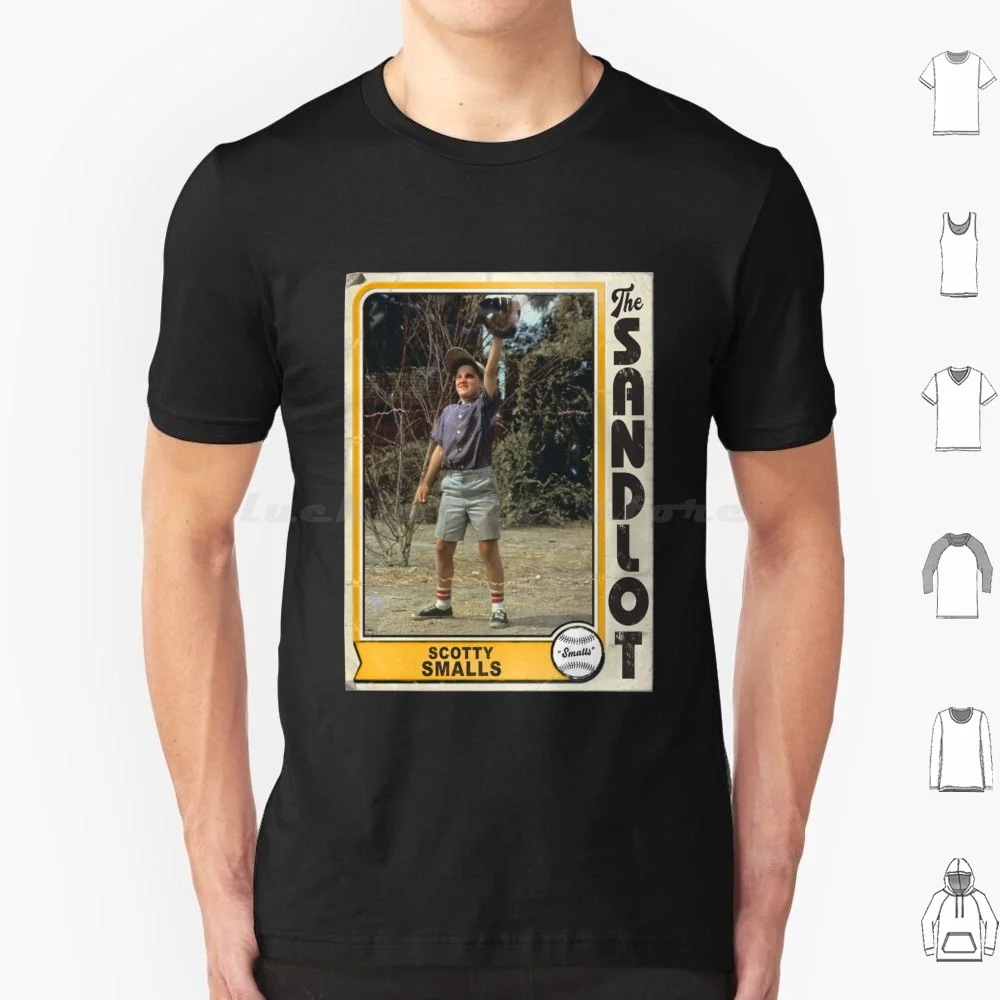 Scotty Smalls Vintage The Sandlot Trading Card T Shirt Big Size 100% Cotton The Sandlot Baseball Baseball Player Film Movie