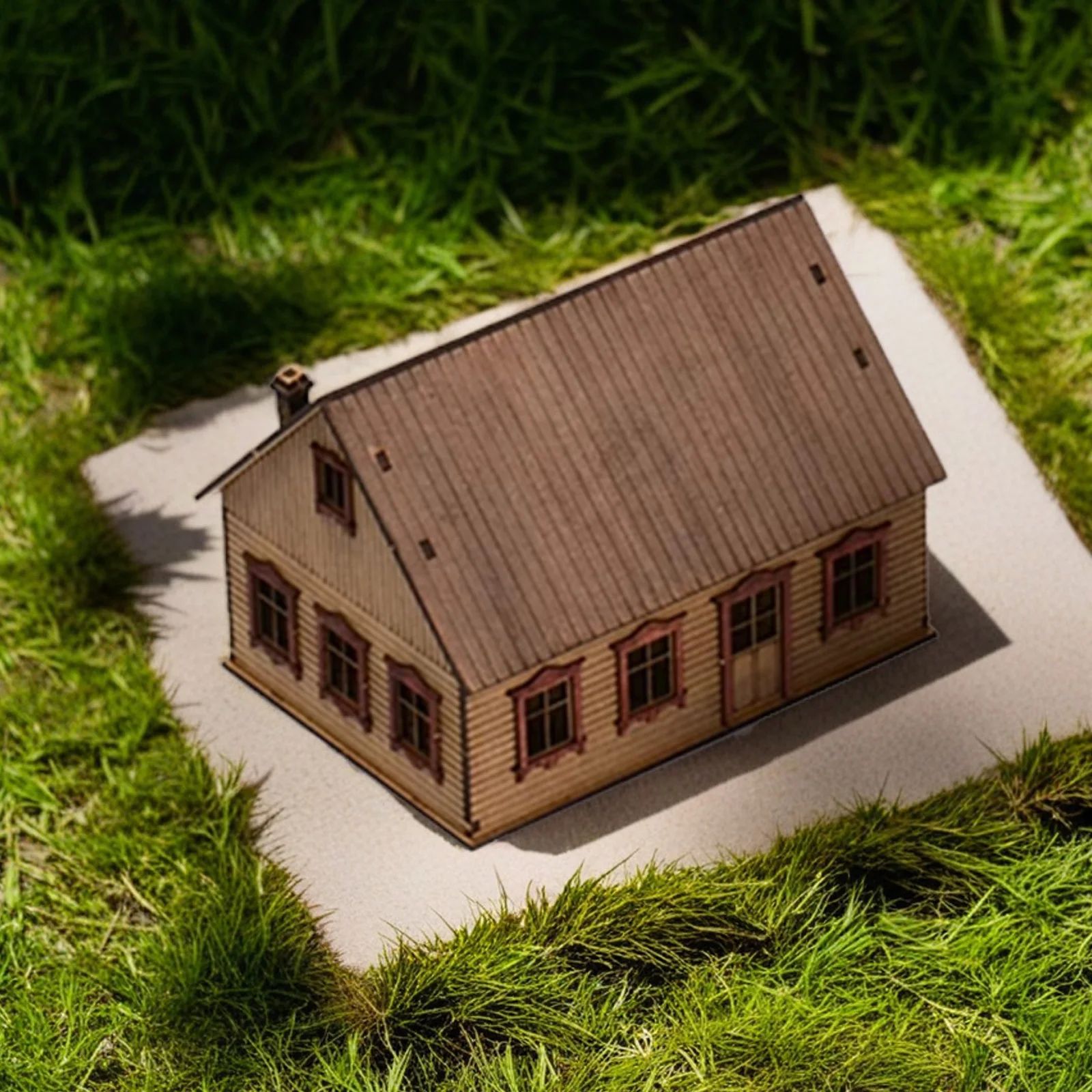 Kit modello di casa di città europea orientale in scala 1/72 - Display di scenari diorama dettagliati per regali da collezione per hobby e fan fai-da-te