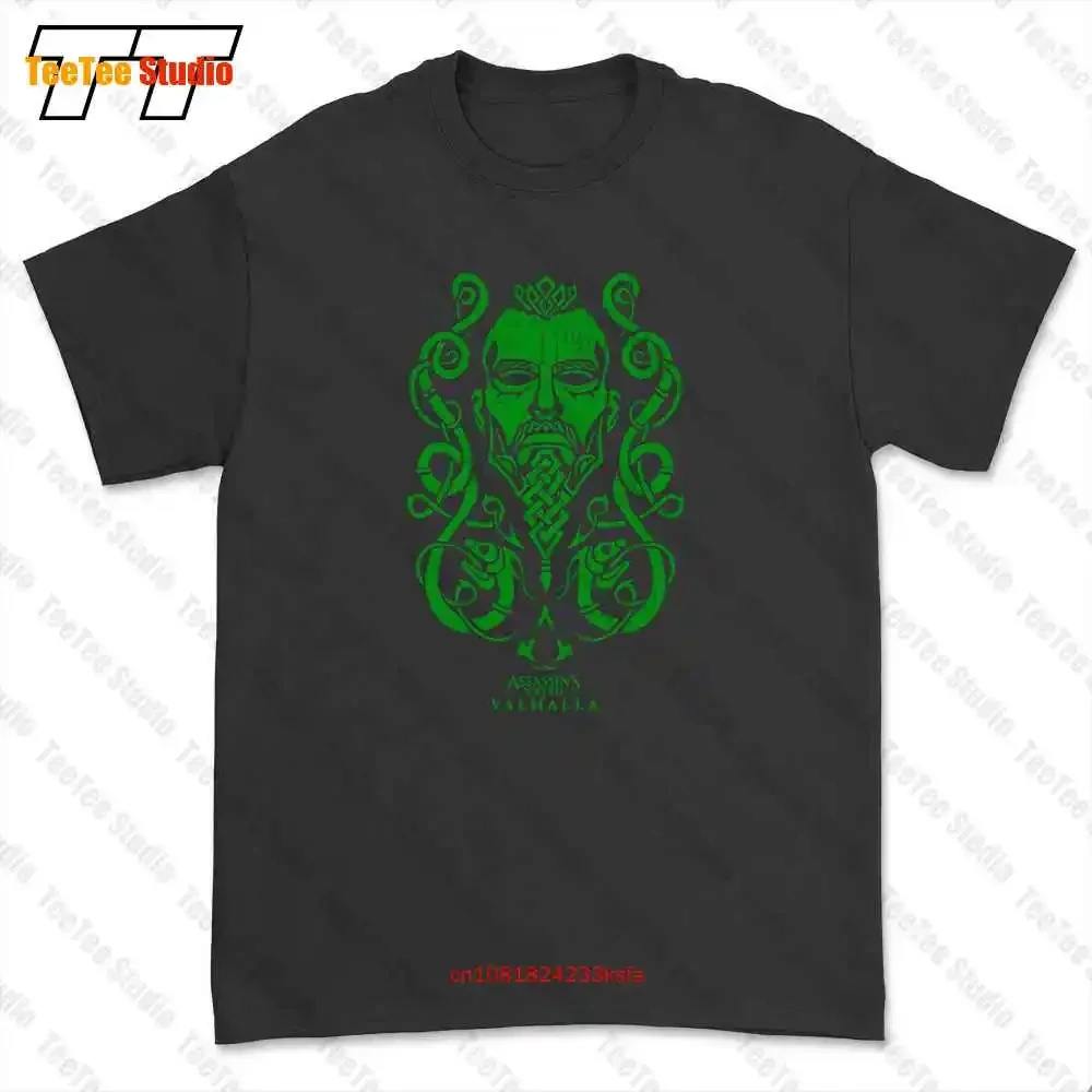 Assasins Creed Valhalla camiseta con Logo verde 4N1P