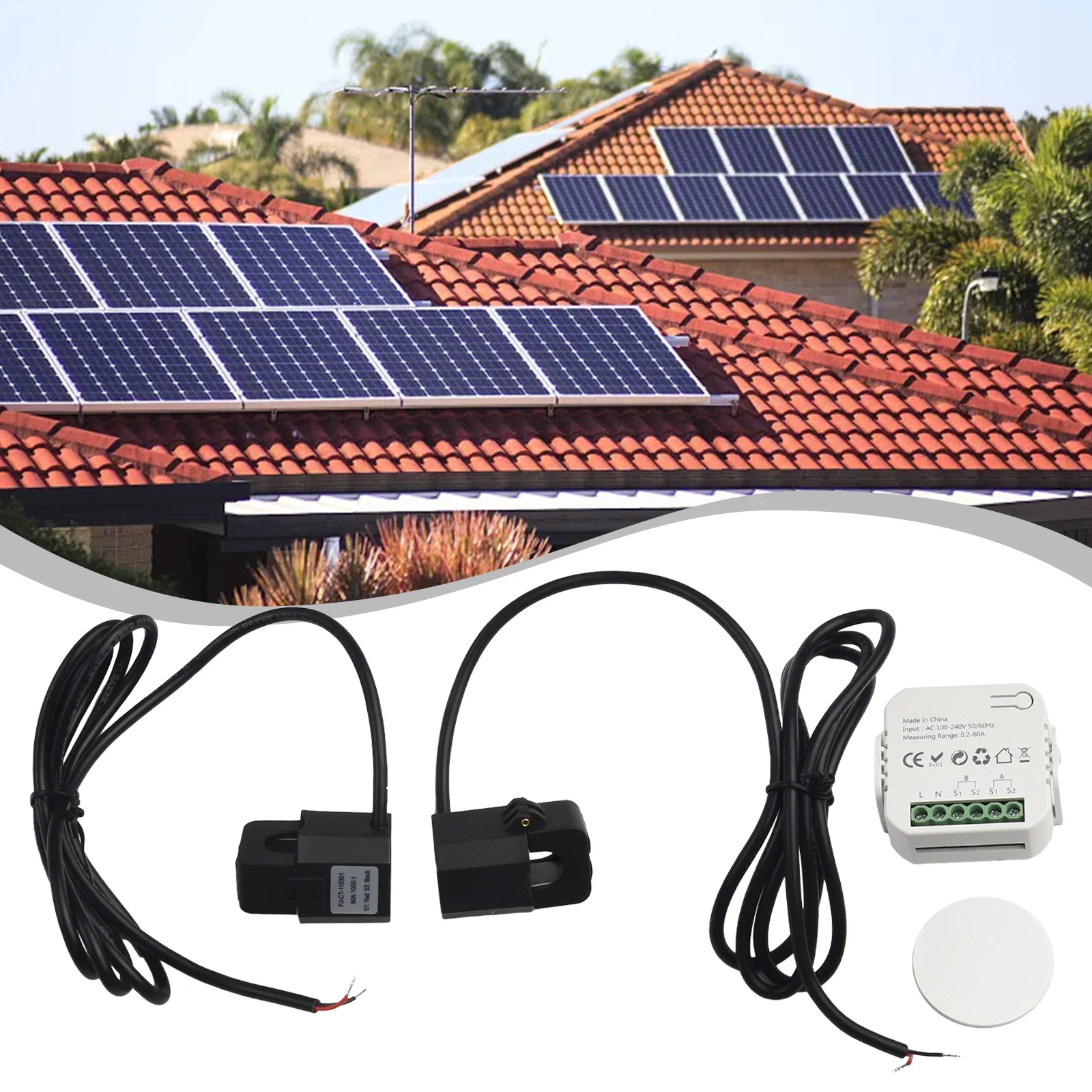WiFi Energy Meter Electricity Meters 2 Channel With Clamp 2 Way Bidirection Electrical Supplies Smart Tuya Durable