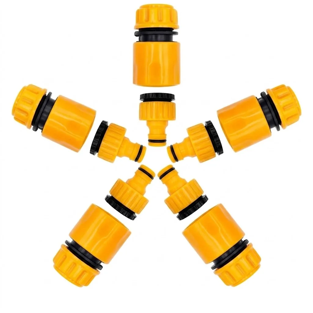 10pcs Garden Tap 1 2 3 4 1 Inch Hose Quick Connectors Nipple Hose Waterstop Connector For Irrigation Water Tube Coupling