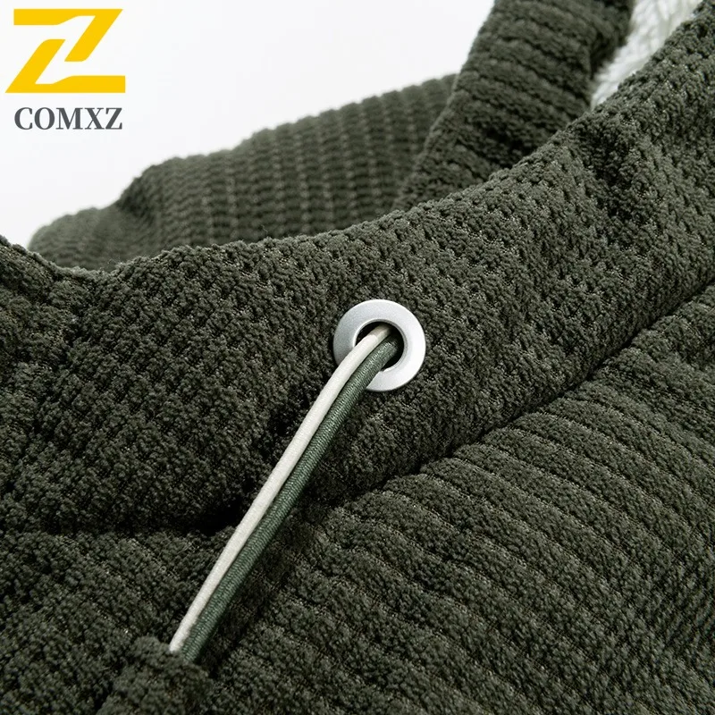 COMXZ 2025 Winter Fashion Hooded Cotton Jacket American Style Waterproof Windproof Warm Outdoor Sports Casual Coat Men Women