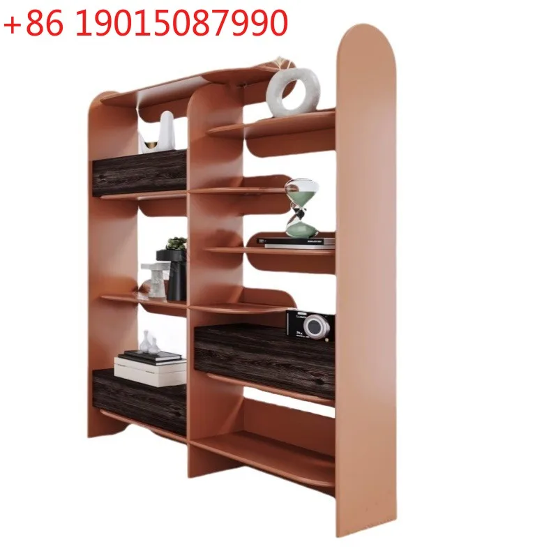 

Окрашенная книжная полка Современное простое хранилище Детская книга из массива дерева Персонализированное искусство Декоративный шкаф
