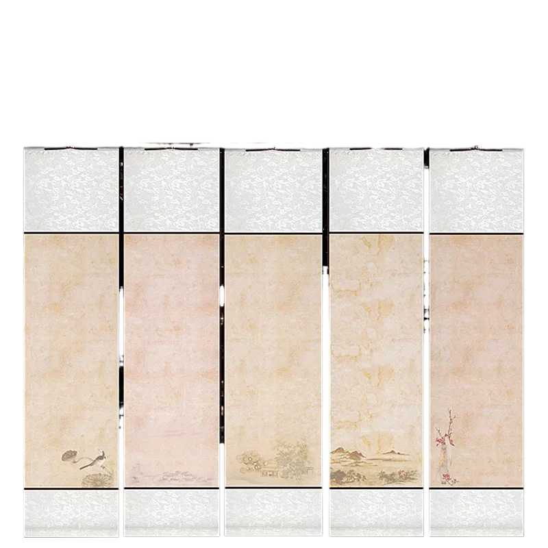 Batik Ancient Painting Rice Paper Hanging Scroll Half Ripe Xuan Paper Landscape Drawning Scroll Brush Calligraphy Creation