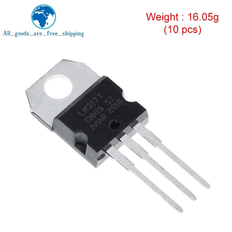 TZT 10PCS LM317 LM317T Voltage Regulation Module 1.2V to 37V 1.5A image 6