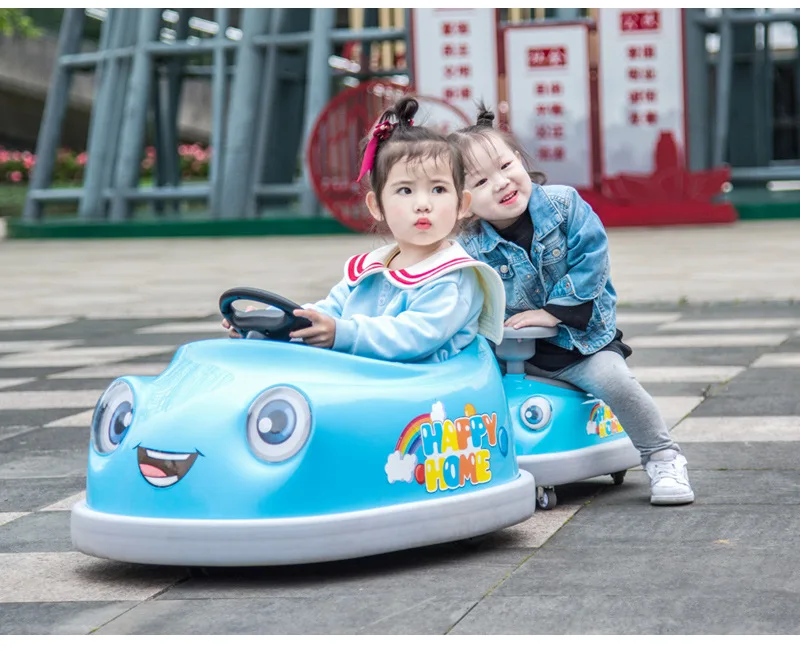 

Children's Electric Car Baby Cartoon Remote Control Four-wheeled Children Birthday Gifts Family Outing Toy Bumper Car 6-12y