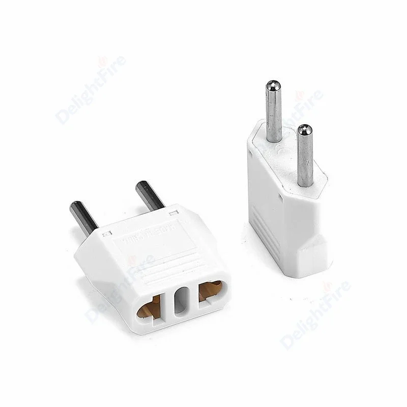 EU KR Plug Adapter US To EU Euro European Russia Korea Electrical Socket 2Pin Plug Power Converter AC Outlet Travel Adapters