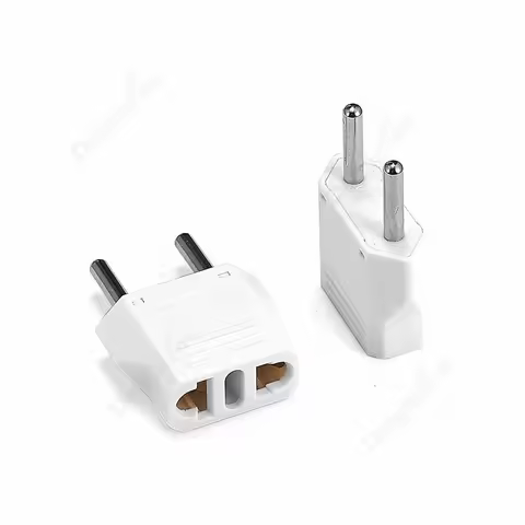 EU KR 플러그 어댑터 미국 EU 유로 유럽 러시아 한국 전기 소켓 2Pin 플러그 전원 변환기 AC 콘센트 여행 어댑터