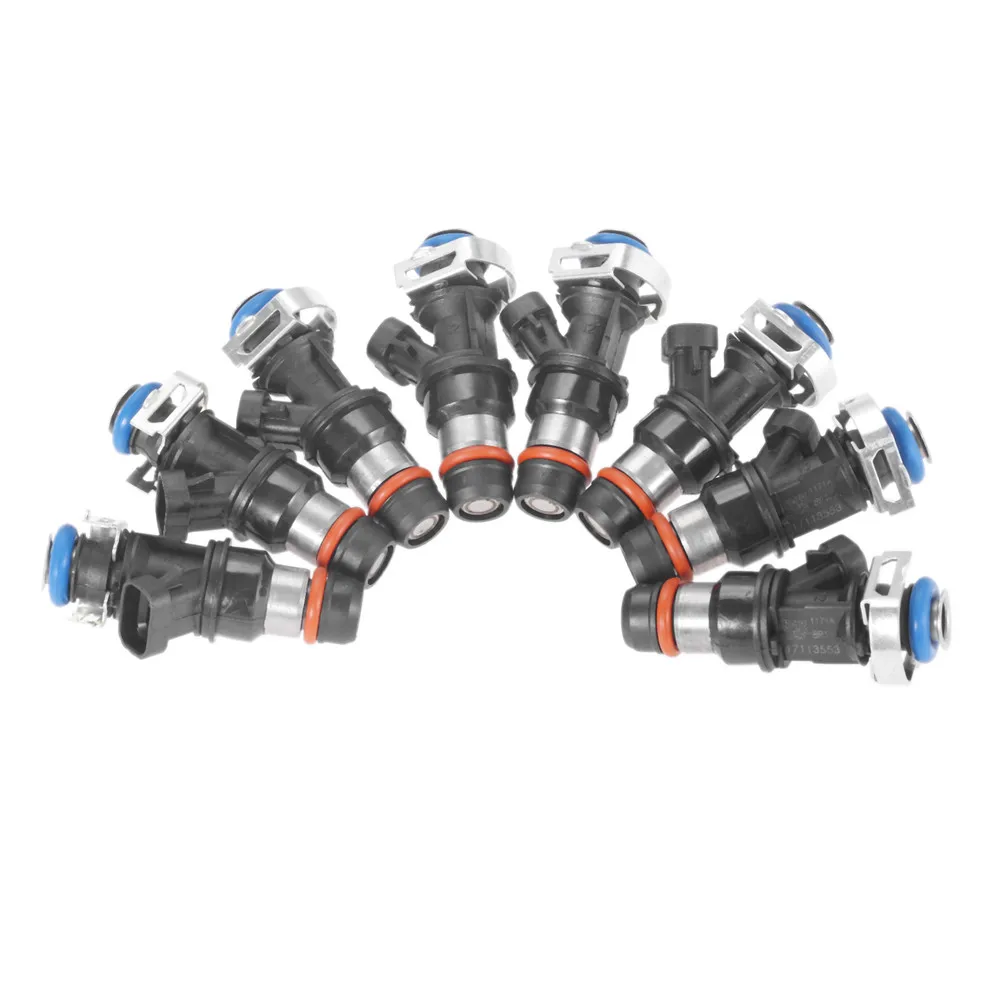 8 حاقن الوقود الجديد ث/4 ثقوب ل 2001-2007 جي إم سي بويك كاديلاك تشيفي شيفروليه ايسوزو 4.8L 5.3L 6.0L 17113553 25320288 25323974