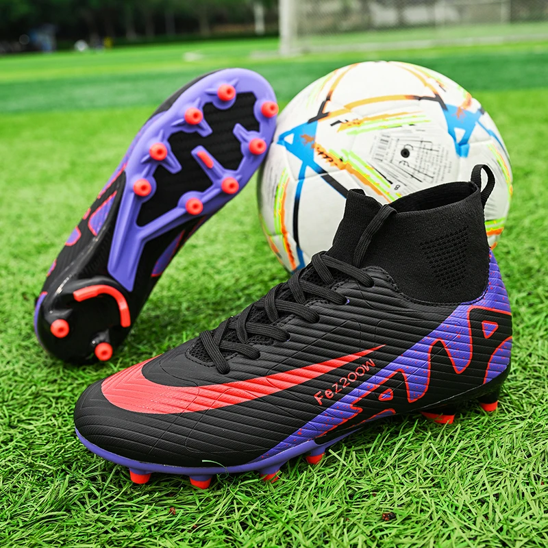 

Messi World Cup Soccer Shoes Cleats Footwear Outdoor Training Professional Original Society Football Boot Futsal Male Sneaker