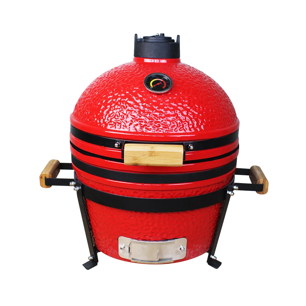 

Auplex 16-Inch Electric & Carbon Kamado Outdoor Grill Stove Portable Smoker for BBQ Smokeless Modern Design for Kitchens Parties