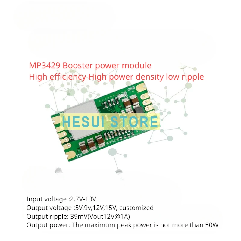 MP3429 Booster module Small size low ripple 21A peak input current