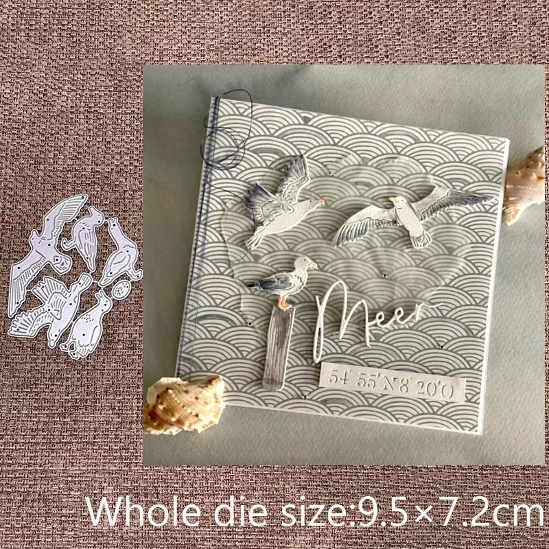 

New Design Craft Metal stencil mold Cutting Dies seagull sea bird decoration scrapbook die cuts Album Paper Card Craft Embossing