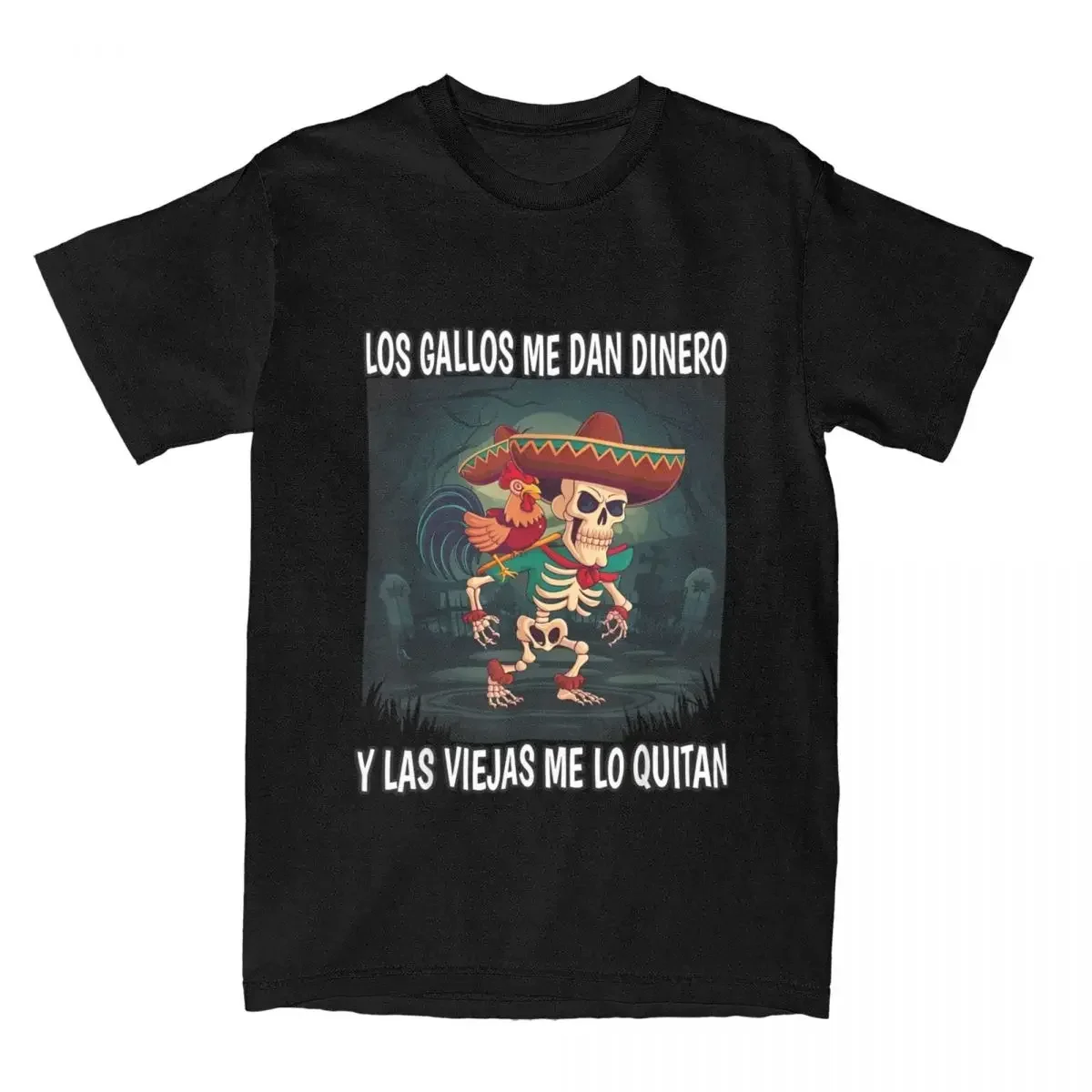 Calacas Chidas para mujer, camisetas con estampado de gimnasio, Todo Sea Por Las Senoras, camiseta de calle de verano de Hip Hop, ropa informal Harajuku para mujer