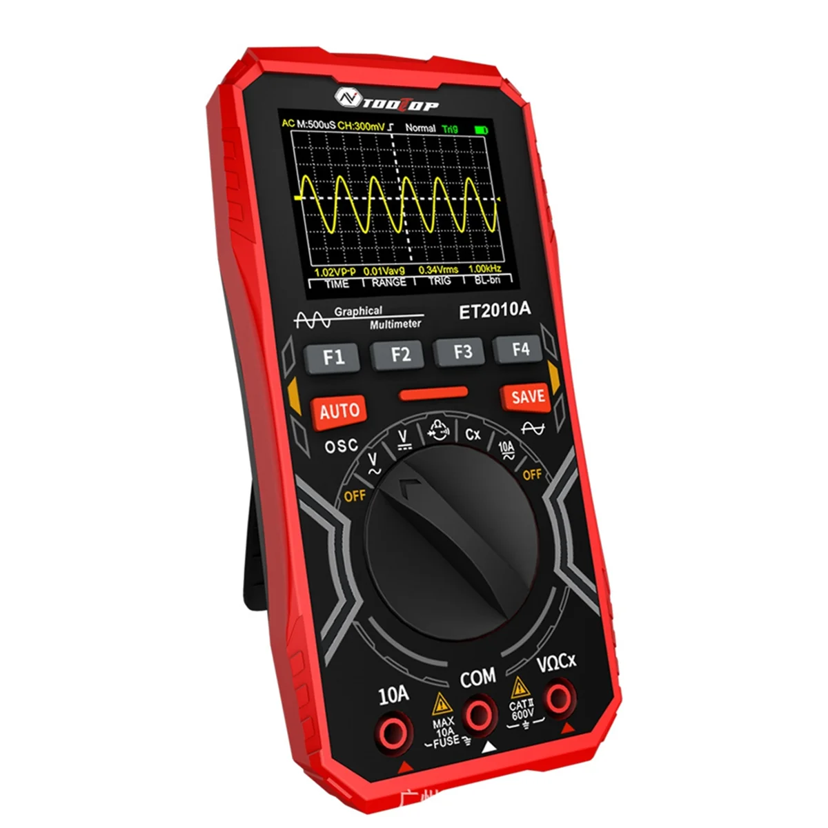 A56XQ TOOLTOP ET2010A Multimetro oscilloscopio digitale 1Mhz 2.5MSps Oscilloscopio automatico AC/DC 600V Multimetro grafico