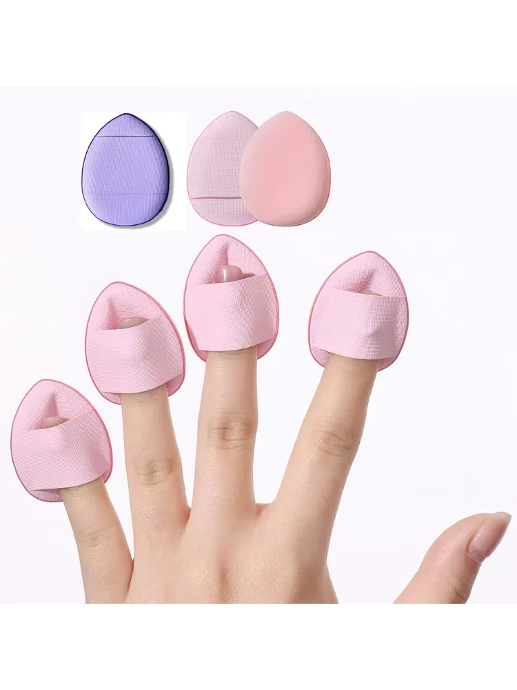 3 stücke Mini Finger Air Kissen Puffs Professionelle Detail Kosmetische Schwamm Puff Concealer Nass Trocken Verwenden Flüssige Foundation Schönheit Werkzeug