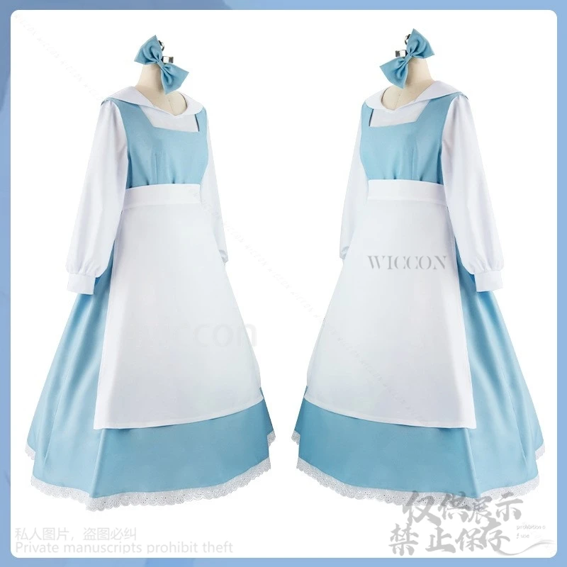 Anime Princess Cosplay Costume Mulher, Beleza, Má, Azul Medieval, Roupas Lolita, Festa de Halloween, Adulto, Desenhos Animados, Representação