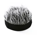 Black gray hair