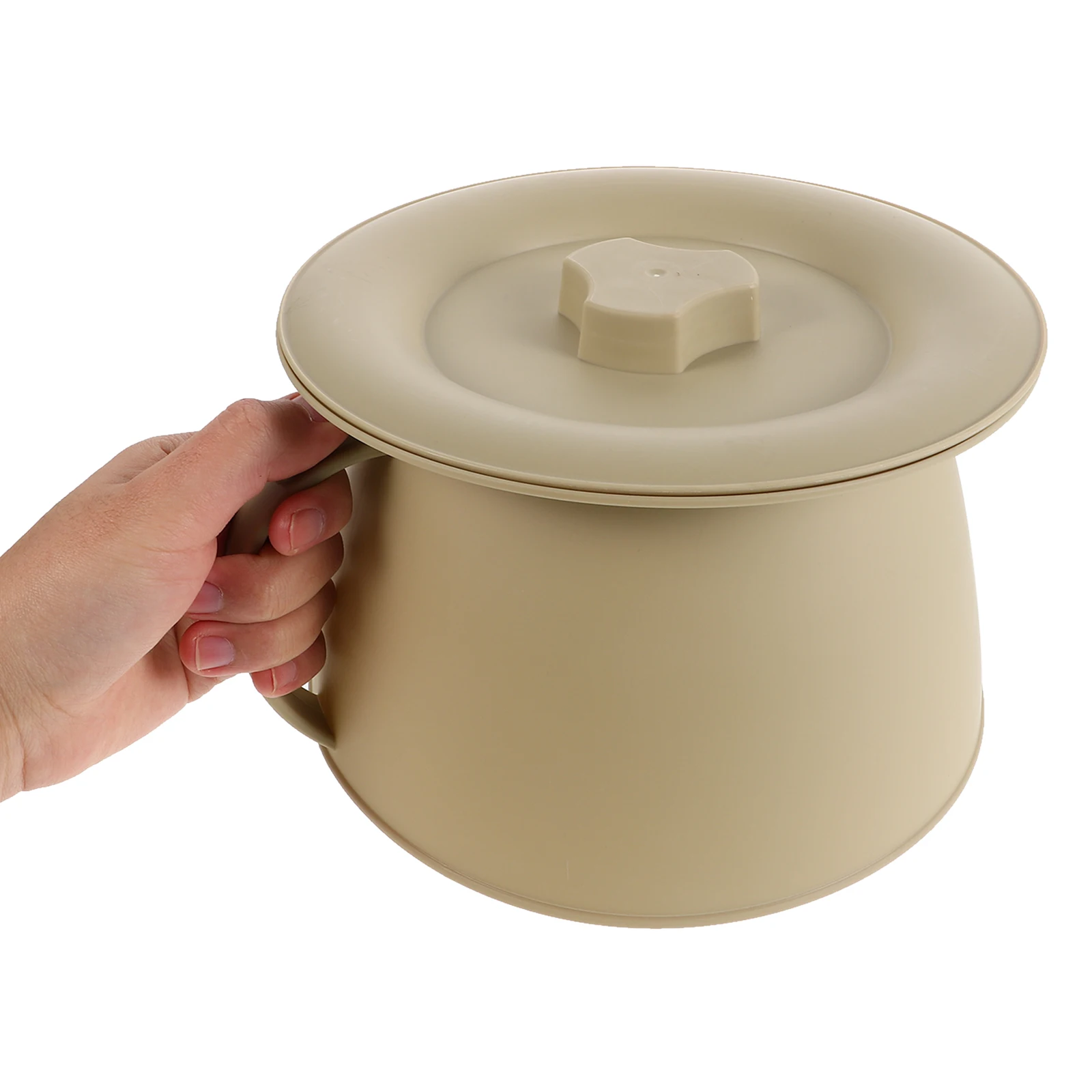 Covered Urinal with Lid Portable Toilet Bedpan for Bedridden Patients Urine Container Jug for Men Women at Home Travel