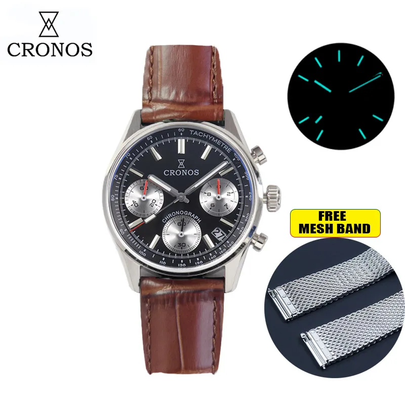 Cronos L6035 Chronograph Quart - Luxury Watch White ulasan dan harga